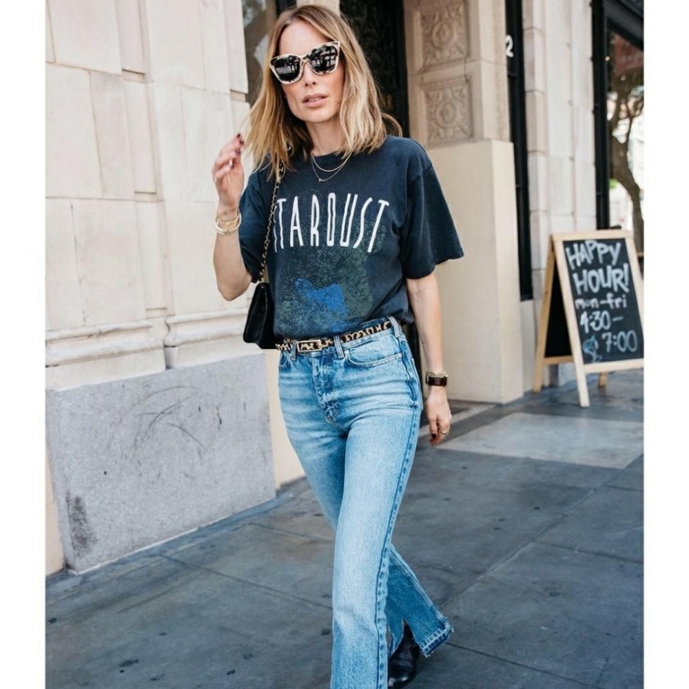 Anine Bing Stardust Tee S EUC
